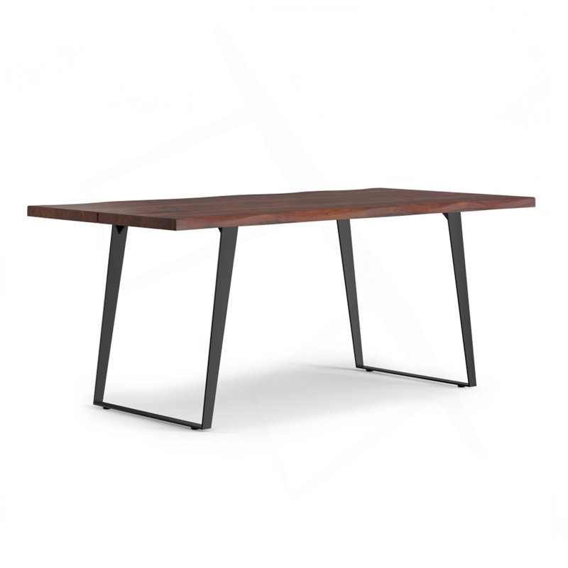 Table de salle à manger Delta en noyer foncé, Noyer