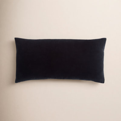 Mercado Embroidered Cotton Lumbar Throw Pillow