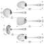 Hammered Stainless Steel Petite Kitchen Utensil Set
