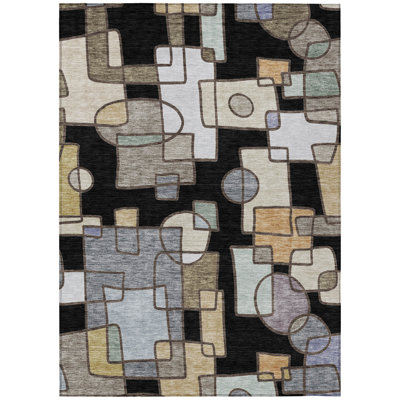 Machine Washable Indoor/Outdoor Chantille ACN2503 Geometric Rug
