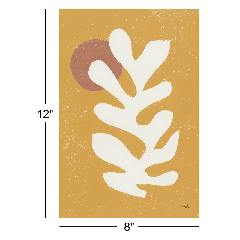 "Matisse Homage I" by Silvia Vassileva Abstract Figurative Graphic Art on Wrapped Canvas with Mounting Hardware, 12" H x 8" W