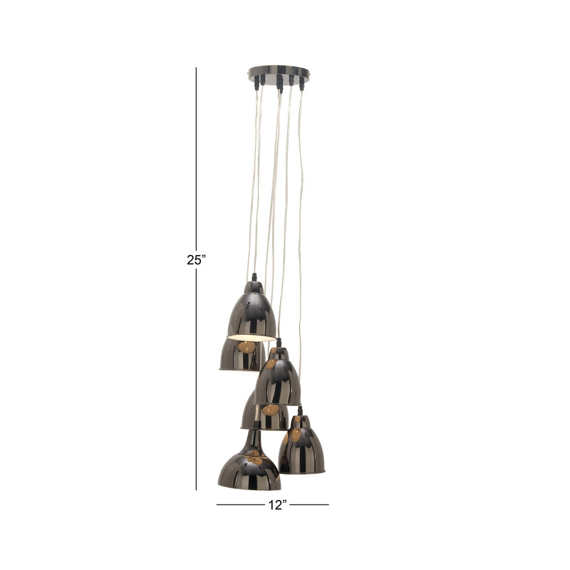Grenkie 6 - Light Black Cluster Pendant