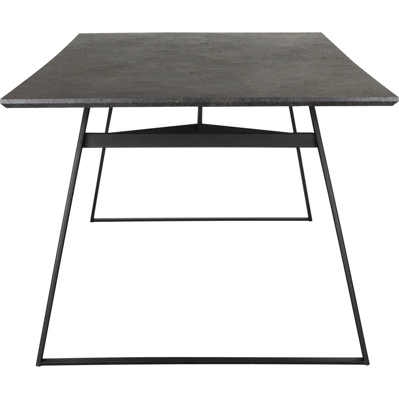 Baidy Metal Base Dining Table, 100cm W x 200cm L