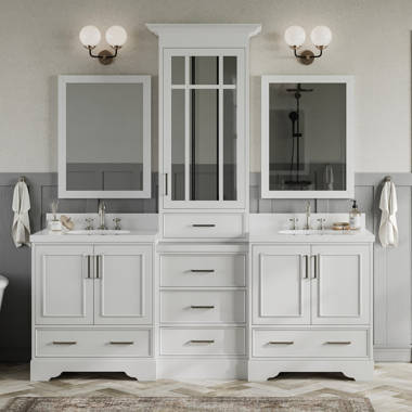 Dropship Pedestal Sink Storage Cabinet, Under Sink Cabinet With Double  Doors, White-AS to Sell Online at a Lower Price