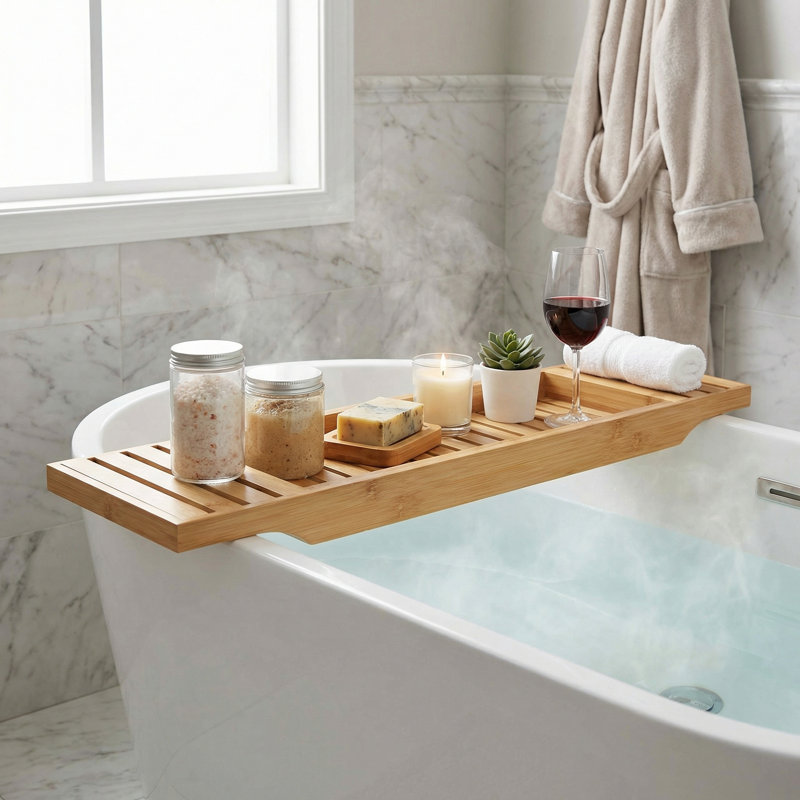 Tiroir de bain en bambou naturel Willey