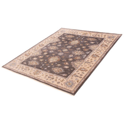 Tapis gris foncé unique 8 pi 0 po x 9 pi 10 po Akershus