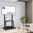UNHO Extra Large Floor TV Stand Mount Rolling Cart for 50-100 LCD LED Flat Screens Holds up to 176 Lbs
