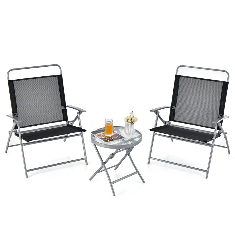 Braynen 2 - Person Patio Dining Set Round Table