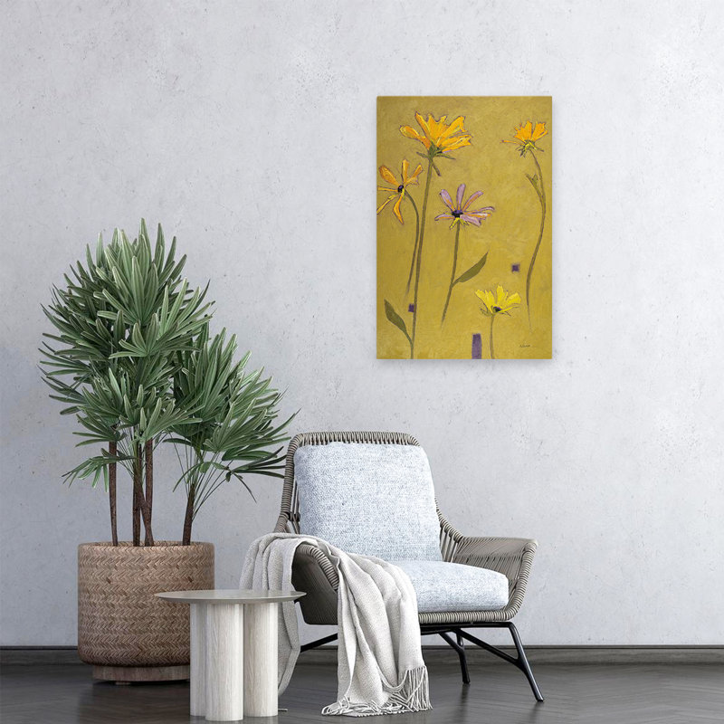 Flotteur Rudbeckia contemporain et Mid-Century moderne, H 24 po x l 16 po
