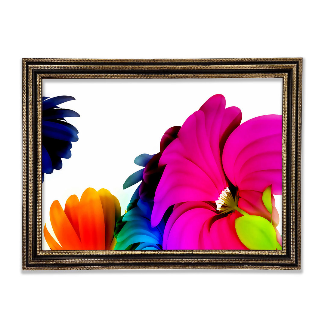 Vibrant Flower Glow - Druck