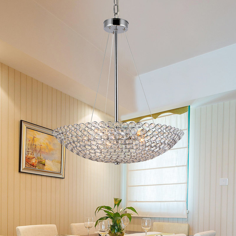 Luminaire suspendu bol à 5 lumières unique Rippy