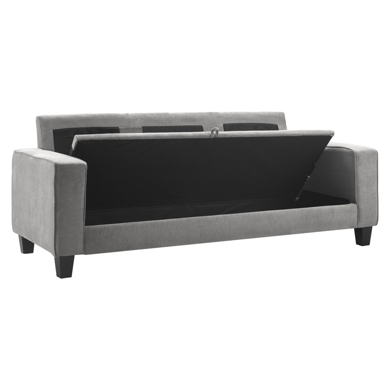 Serta Palisades 77" Sofa with Storage, Soft Gray