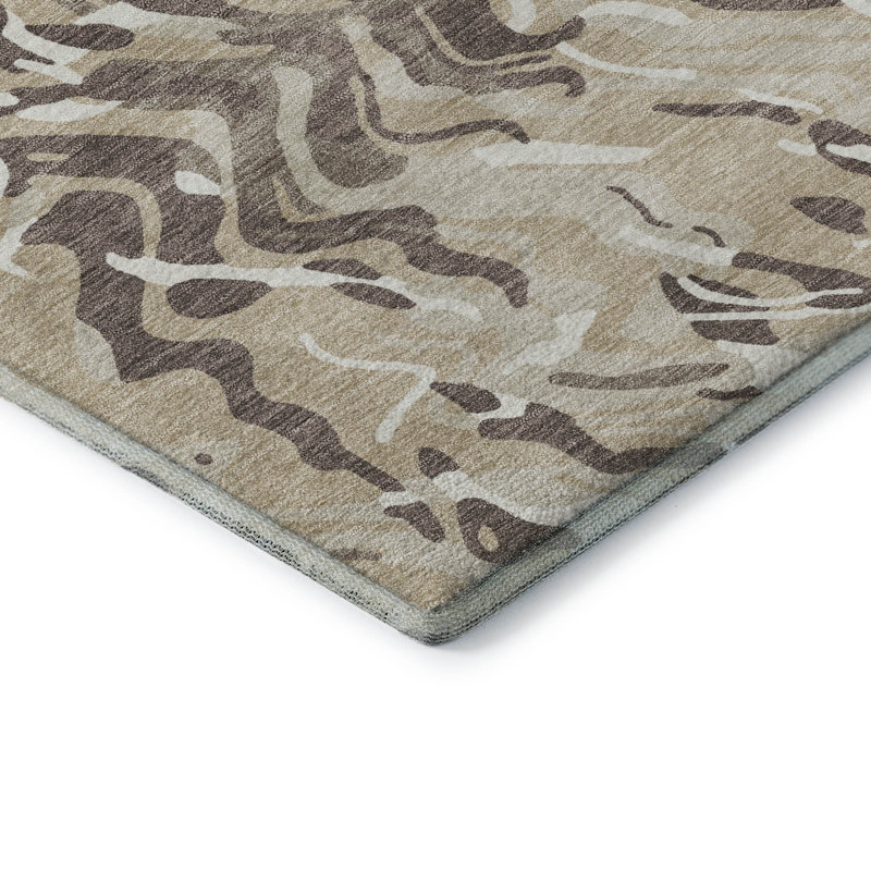 Premium Machine Washable Goulven AMF1038 Swirls Rug_AMF1038BG, Runner 2'3" x 7'6"
