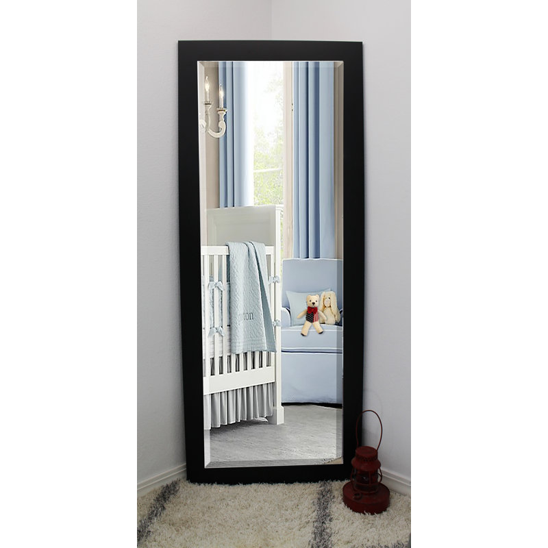 Conah Flat Mirror, Black