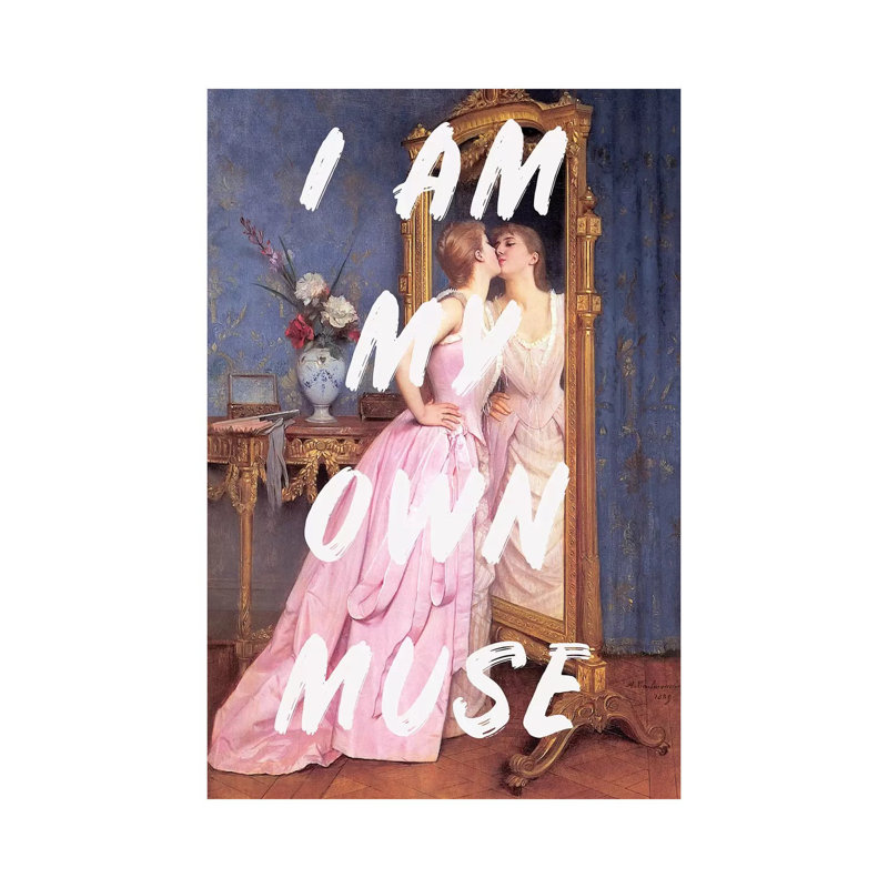 Muse - Painting on Canvas, Wrapped Canvas, 66.04cm H x 45.72cm W x 3.81cm D