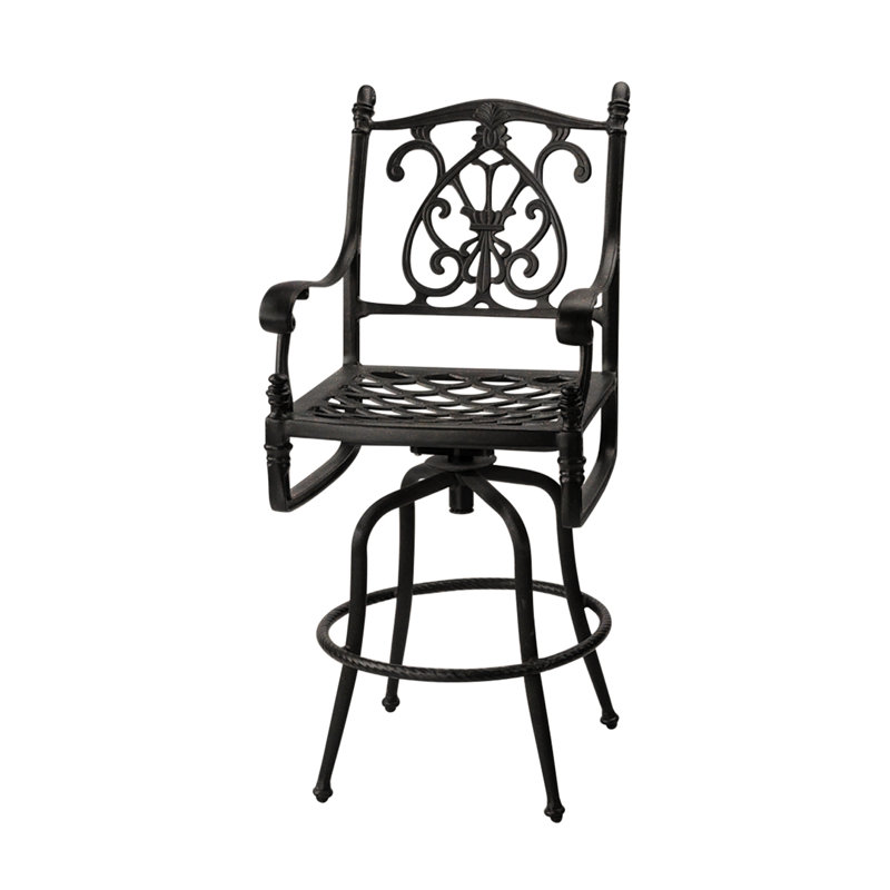 Florence Swivel Balcony Stool, Desert Bronze, 29.5" Seat Height