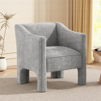 Chaise avec accoudoirs rembourrée 29,9 po Modern