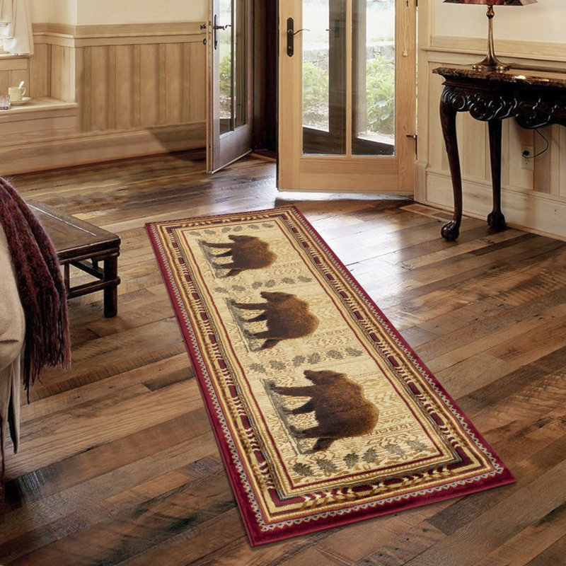 Nature's Nest GC_CBL3007 Multi 2 Ft. 7 In. X 7 Ft. 3 In. Lodge Area Rug, Runner 2'7" x 7'3"