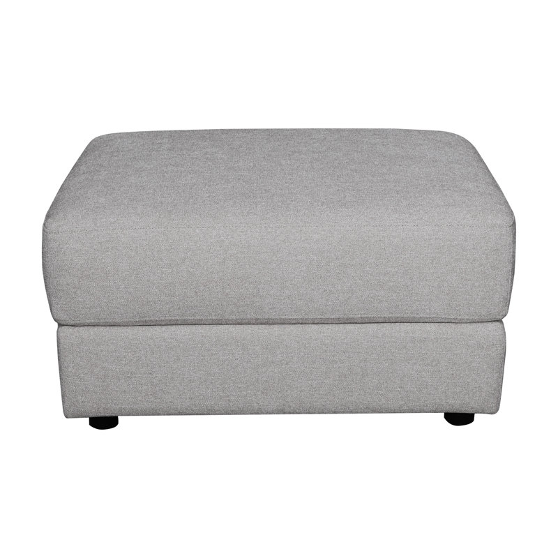 Repose-pieds standard large Marsi Arrollo, 100% polyester gris