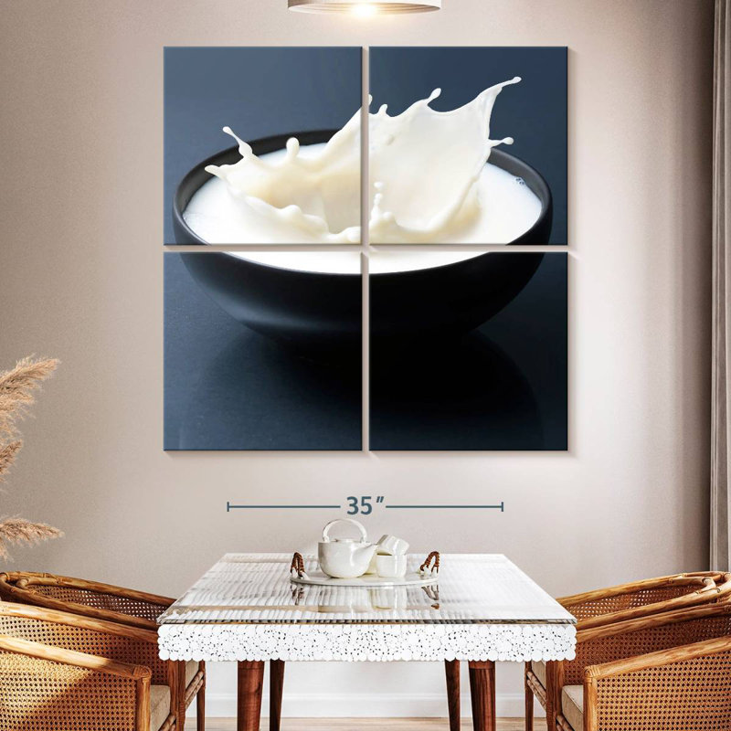 Yarlin Milk Bowl Splash, 50" H x 50" W