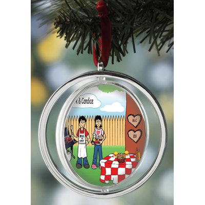 Ornement de Noël personnalisable à deux faces