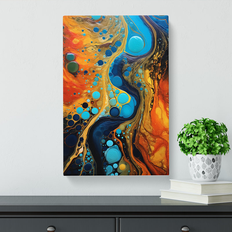 Stream Abstract - No Frame Print, 50cm H x 35cm W x 3cm D