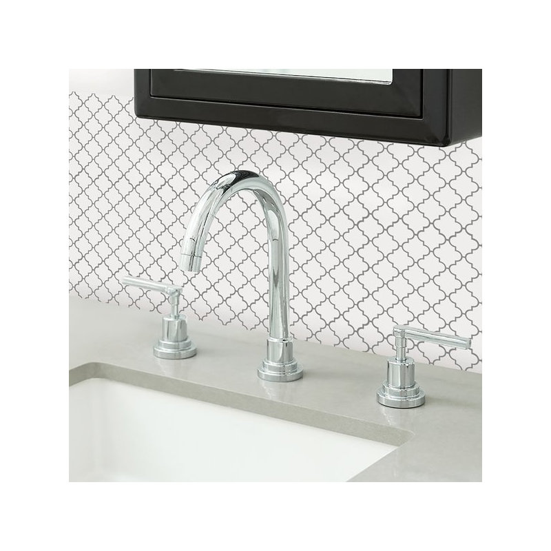25.4cm W x 25.4cm L Vinyl Peel and Stick Mosaic Tile