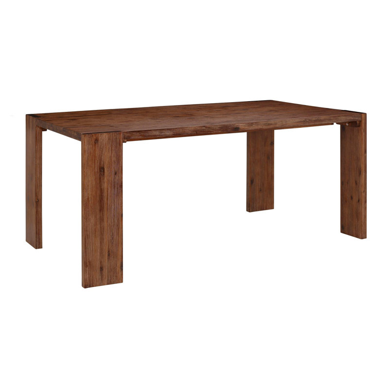 Rillie Acacia Solid Wood Dining Table, Brown, H75 x L180 x W90cm
