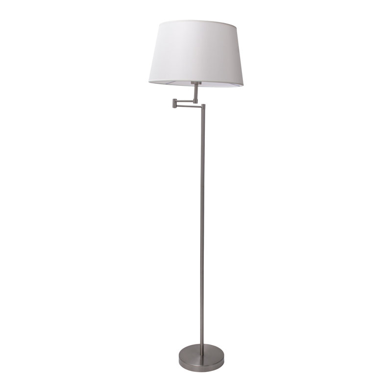 158cm Swing Arm Floor Lamp, Steel