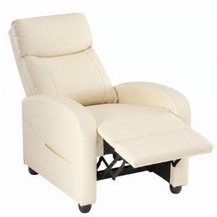 25.2" Wide PU Leather Single sofa recliner, adjustable seat  , with lumbar support design and  Remote Control