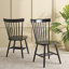 Chaise d'appoint à dossier Windsor en bois massif-123099104-100655154