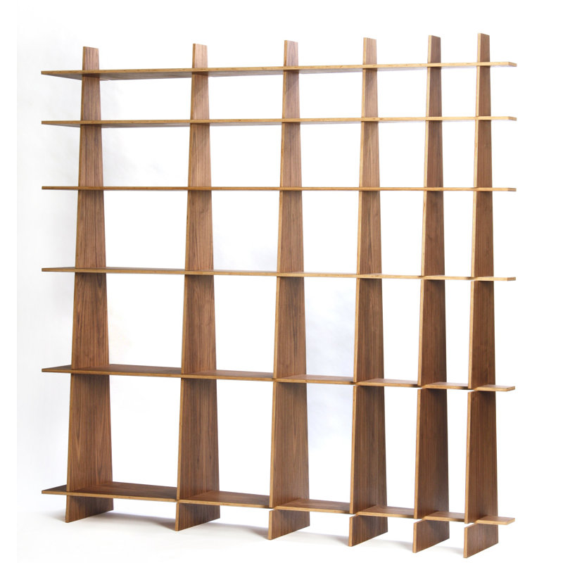 Etagere Bookcase, Maple, (6 Shelves) 72.05" H x 72.05" W x 13.78" D
