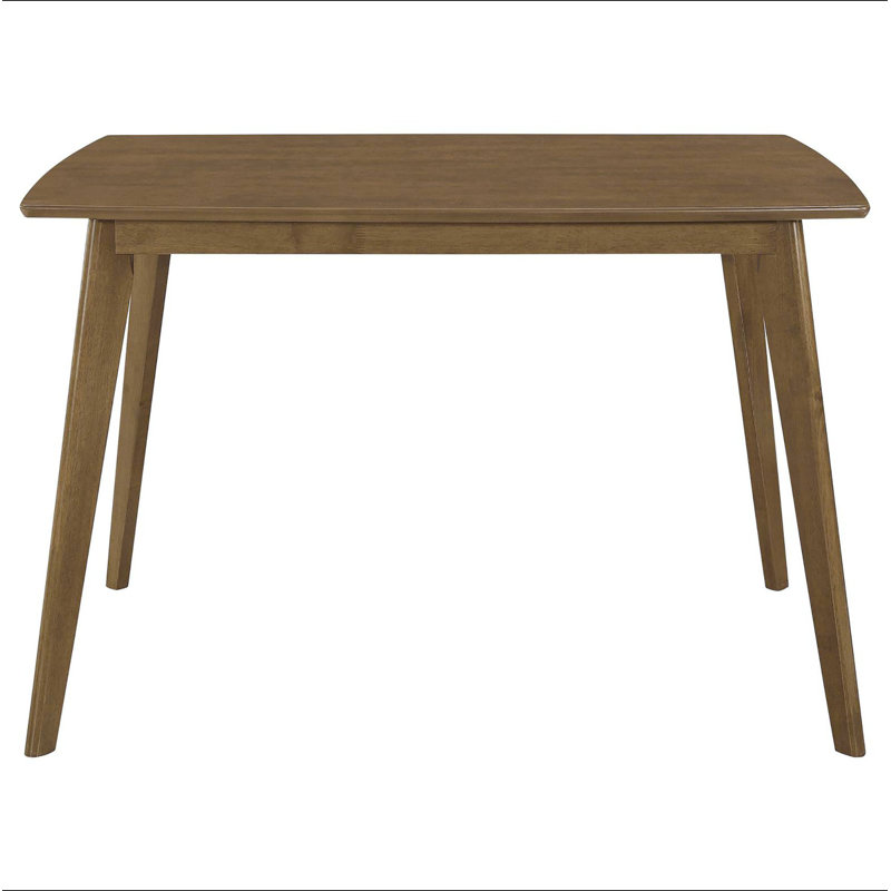Retro Chestnut Dining Table with Angled Legs