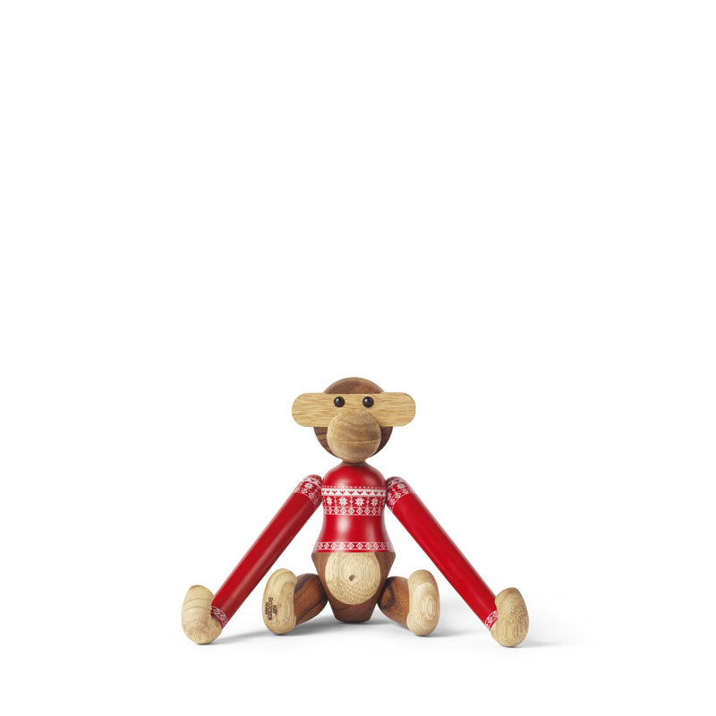 Monkey Christmas Jumper 2024 Small Teak/Limba