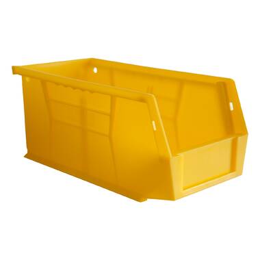 Radabaugh Tool Bins Garage Storage Bins Small Parts Container Stacking Storage Bin Wall Mounted Storage Bins 12 1 Acrylic Bracket Shelf Rectangle WFX