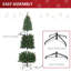 Prelit Artificial Pencil Christmas Tree with Warm White LED Light-774731549
