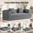 78.8'' Modular Corduroy Sofa Bed with 2 Pillows, Convertible Floor Couch for Living Room & Bedroom – No Assembly, Compression Sofa in a Box-118733460