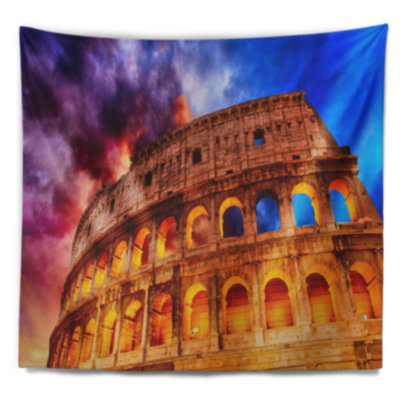 Tapis de rome italie colisée monumental