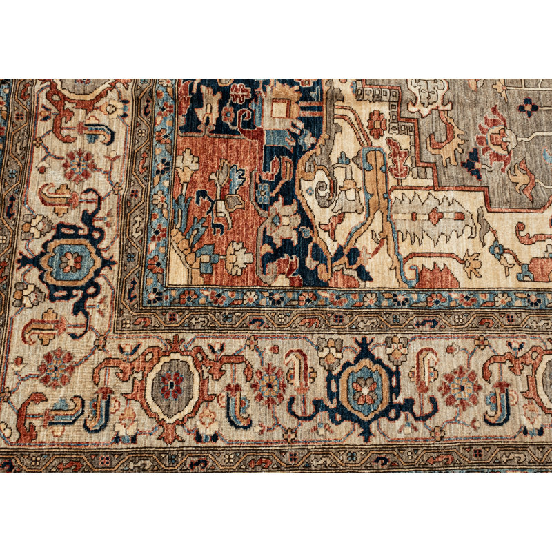 Bernarda One-of-a-Kind 10' X 14' Hand Knotted Area Rug