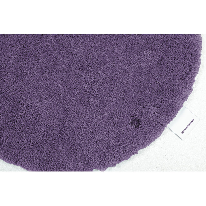 Circle Bath Rug, 90cm, Purple