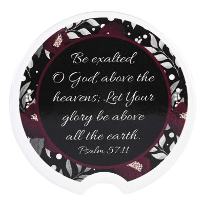 Ceramic Round 2 Piece Car Coaster Set