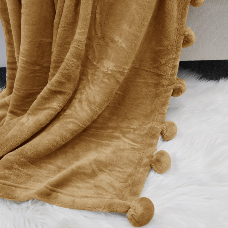 Kids Unisex Reversible Sherpa & Fleece Throw - Amphora 50" x 60"