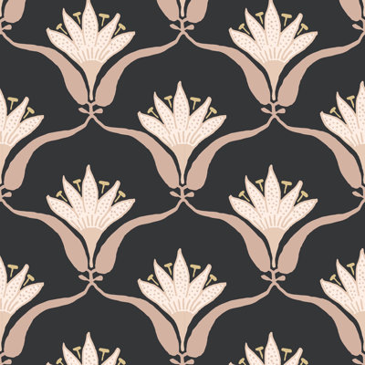 Shanghai Wallflower 10' L x 25" W Wallpaper Tile