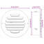 VidaXL Stainless Steel Vent Cover-126173600