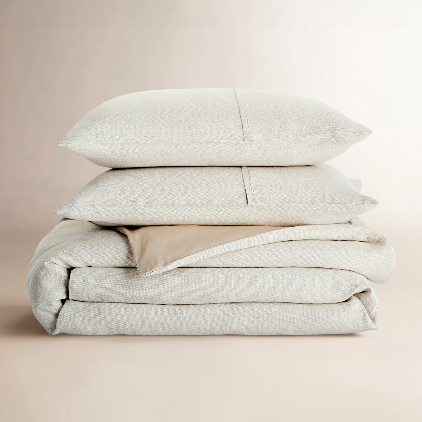 Burnes Belgian Flax Linen Duvet Cover, King Duvet Cover, Beige