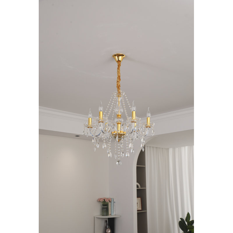 Ankeny Crystal Chandelier, 60cm H x 55cm W x 55cm D