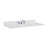 Plateau de meuble-lavabo simple 49 po Frosinone en blanc Statuarietto avec lavabo