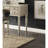 Contemporary Bedroom Vanity W/ Foldable Mirror - Silver, Stool, 5 Drawers, Construction Classic Silver Finish, Mirror, Padded Solid Wood,  Wood Tone-1721809147
