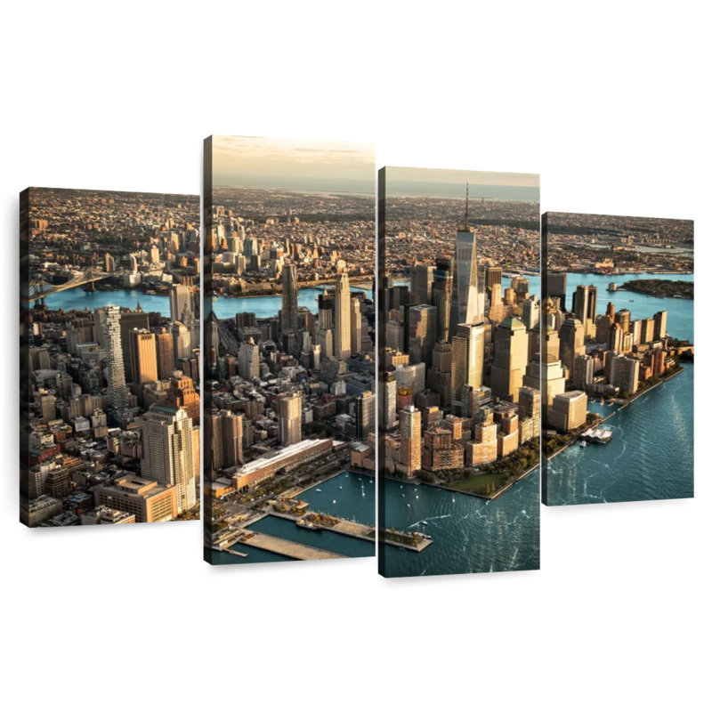 Island of manhattan nyc Sireci, 22" H x 36" W