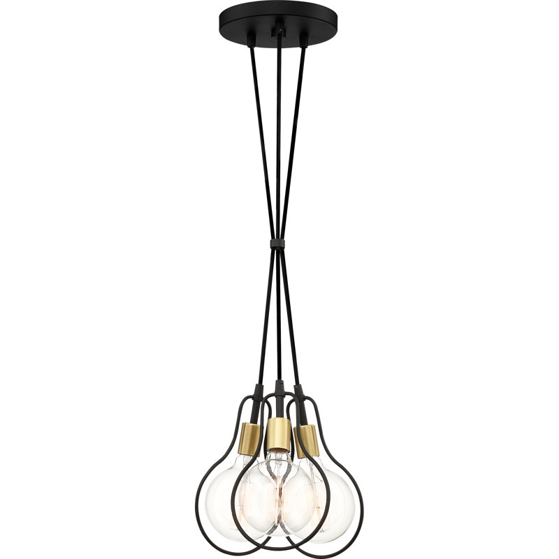 Luminaire suspendu pour grappe 3 lumières Thermopolis